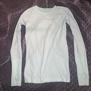 Mint long sleeved lululemon top!